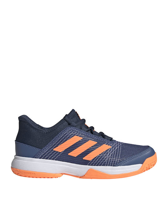 Adidas Αθλητικά Παιδικά Παπούτσια Τέννις Adizero Club Crew Blue / Screaming Orange / Crew Navy