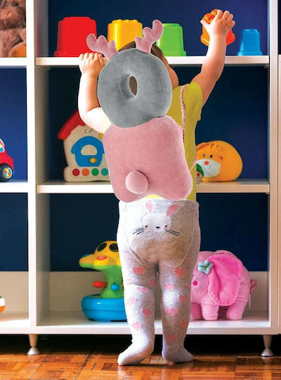 Baby Jem Προστατευτικό Κεφαλής από Ύφασμα σε Ροζ Χρώμα 25εκ.