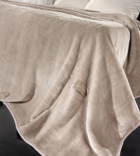 Guy Laroche Einfache Camel Decke 160x220cm Braun