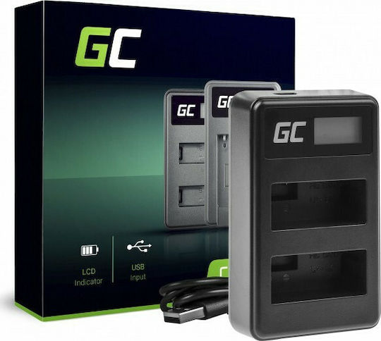 Green Cell Double Battery Charger LC-E8 ADCB34 Compatible with Canon LP-E8