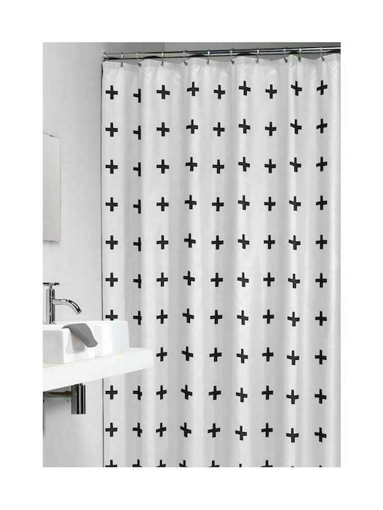 Sealskin Signes Κουρτίνα Μπάνιου Υφασμάτινη 180x200 cm Μαύρη