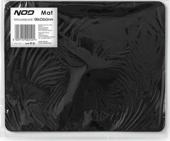 NOD Mat Compact Mouse Pad (220mm) Μαύρο 141-0134