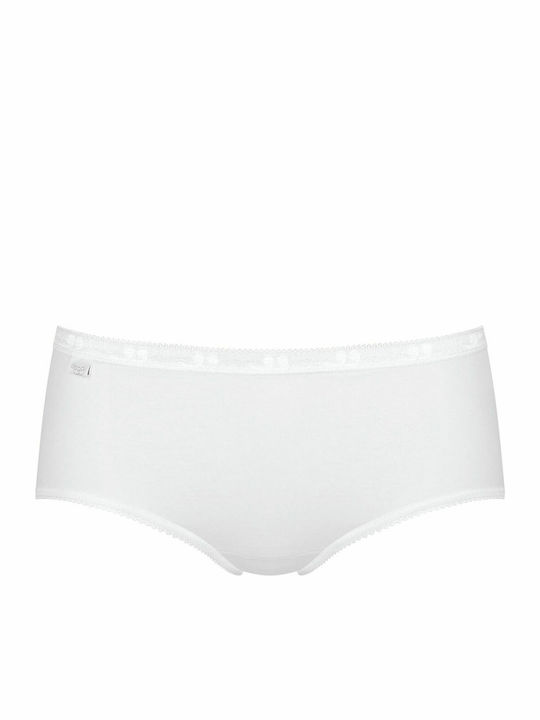 Basic Midi Cotton Women's Boxer 3Pack Beige/Grey/White