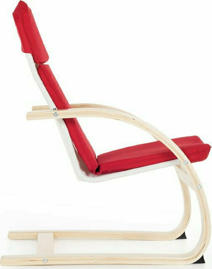 Παιδική Πολυθρόνα Relax Roy Κόκκινη 44x47x65εκ.