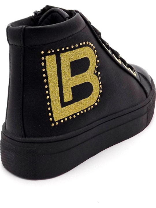 6621 Kids Sneakers High Black