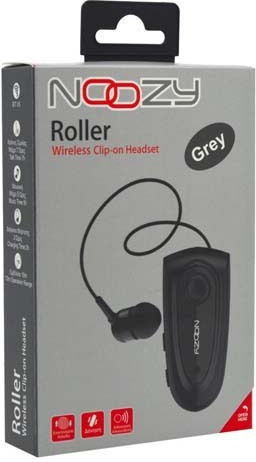 Noozy Roller BH67 In-ear Bluetooth Handsfree Ακουστικό Πέτου Γκρι
