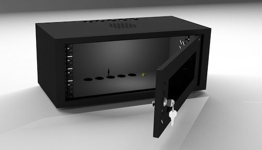 Central Wall Mounted Rack Cabinet 9U 60x30x33.3cm Black 3000 0 300 09/C