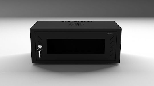 Central Wall Mounted Rack Cabinet 9U 60x30x33.3cm Black 3000 0 300 09/C
