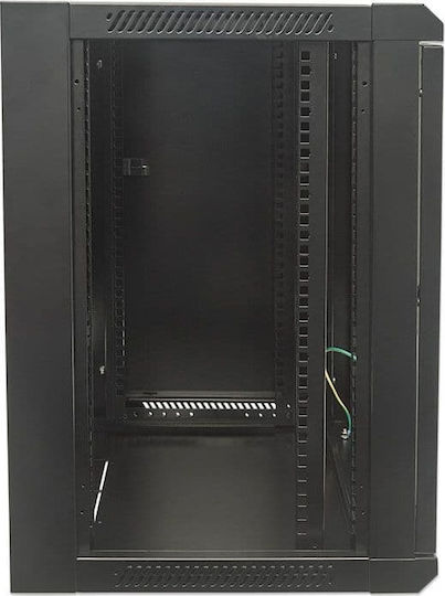 Intellinet Επιτοίχια Καμπίνα Rack 15U Ασυναρμολόγητη 57x45x77cm Μαύρο 711937