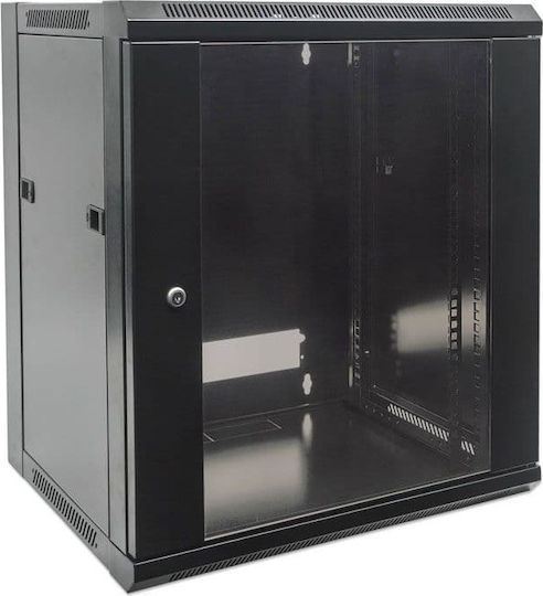 Intellinet Επιτοίχια Καμπίνα Rack 9U 57x60x50cm Μαύρο 711791