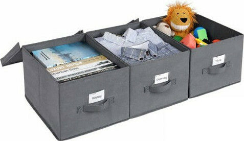 Songmics Stoff Aufbewahrungsboxen 3 Stück Songmics Stoff Aufbewahrungsboxen 3 Stück
