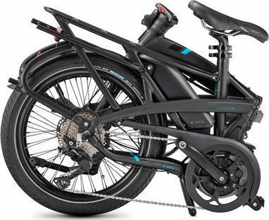 Tern Vektron S10 20" Black Foldable Electric City Bike with 10 Speeds and Disc Brakes