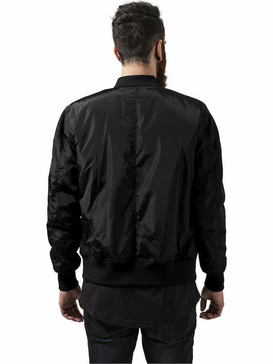 Urban Classics Men's Bomber Jacket Black