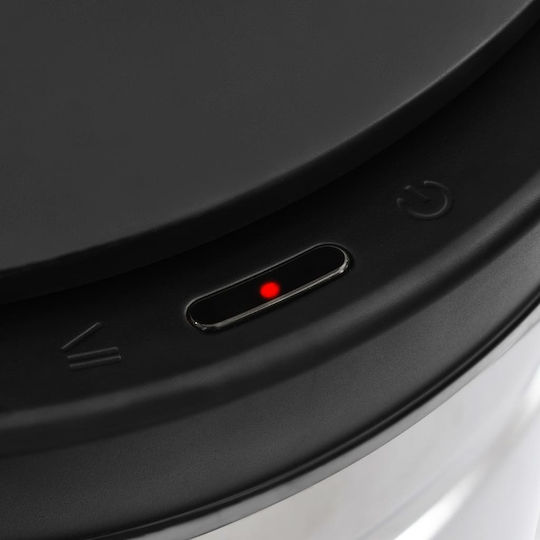 vidaXL vidaXL Mülleimer Aus Edelstahl Mit Sensor Silber 70l