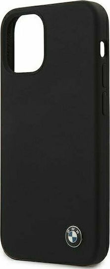 BMW Signature Back Cover Silicone Black (iPhone 12 mini)
