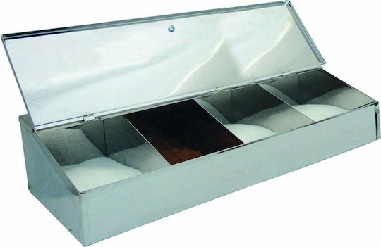 Novatex Coffee Box Inox 4 Seats L33xW24xH10cm
