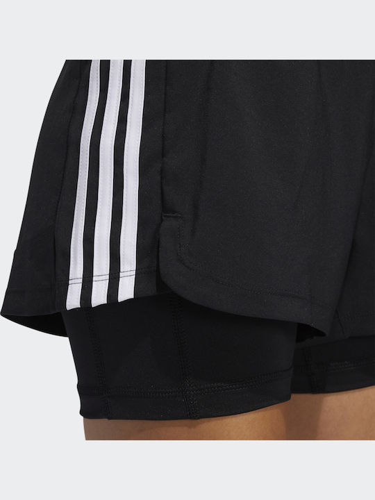 Pacer 3-Stripes Women's Sporty Shorts Black