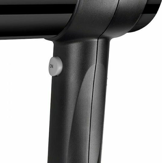 Valera Action Super Plus 1600 All Black Hotel Hair Dryer 1.6kW with Spiral Cable up to 180cm