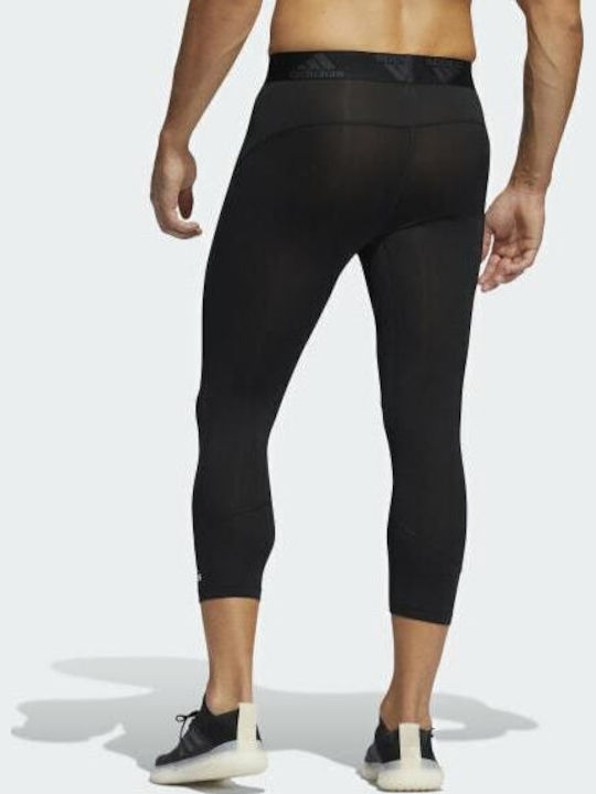 adidas Techifit 3/4 Ανδρικό Αθλητικό Κολάν Compression Capri Μαύρο