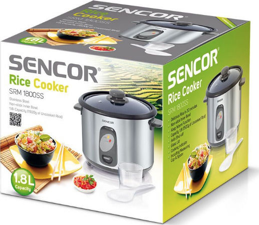 Sencor Rice Cooker 700W με Χωρητικότητα 1.8lt