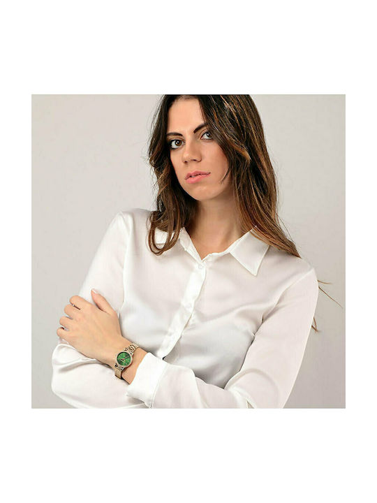Trussardi T-Original Γυναικείο Ρολόι Μπαταρίας με Χρυσό Μεταλλικό Μπρασελέ