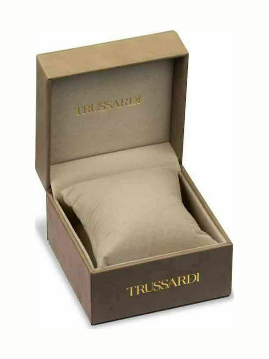 Trussardi T-Bent Γυναικείο Ρολόι 32mm Μπαταρίας με Ασημί Μεταλλικό Μπρασελέ