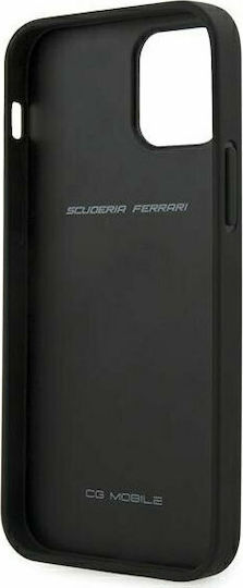 Ferrari Off Track Perforated Back Cover Δερμάτινο Κόκκινο (iPhone 12 / 12 Pro)