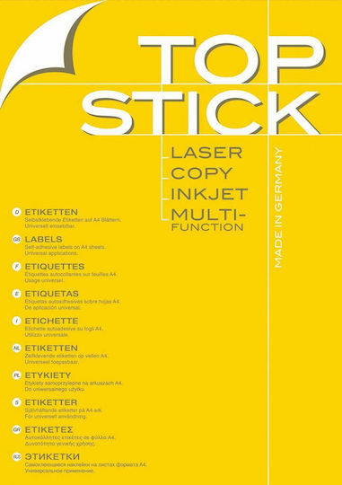 Topstick 400 Self-Adhesive Rectangular A4 Labels 105x148mm