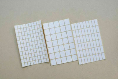 Stef Labels Rectangular Small Adhesive White Label 8x1mm 4400pcs