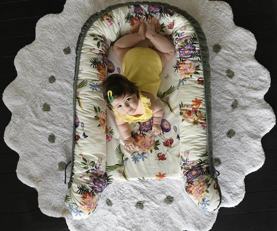 La Millou Baby Nestkissen Nest Wild Blossom 103.00980 Rosa 110x70cm