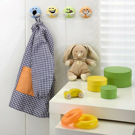 Inofix Kinder Wandhaken Kunststoff 6,5x6,5x4,7cm