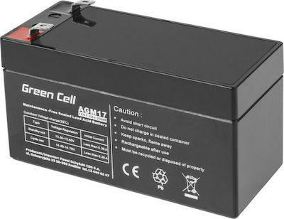 Green Cell UPS Battery with Capacity 1.2Ah and Voltage 12V AGM17 1pcs