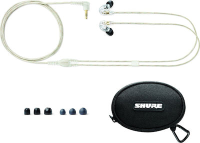 Shure Ακουστικά Ψείρες In Ear SE215 Διαφανή