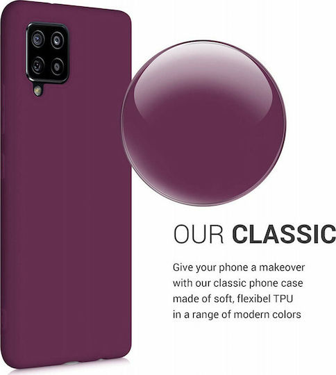 KWmobile Back Cover Σιλικόνης Μπορντό (Galaxy A42)