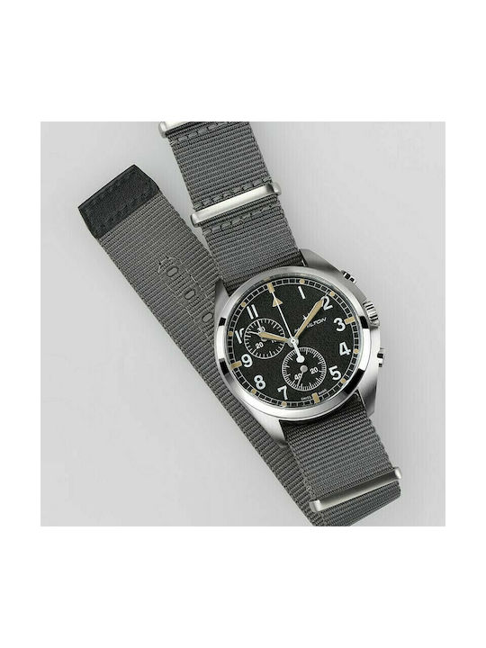 Hamilton Pilot Battery Watch with Fabric Strap Gray