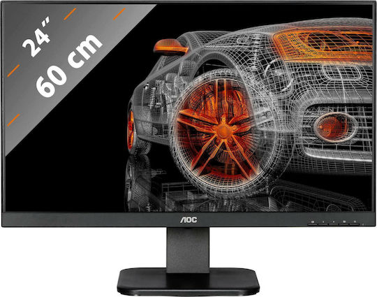 AOC 24P1 IPS Monitor 23.8" FHD 1920x1080 cu Timp de Răspuns 5ms GTG