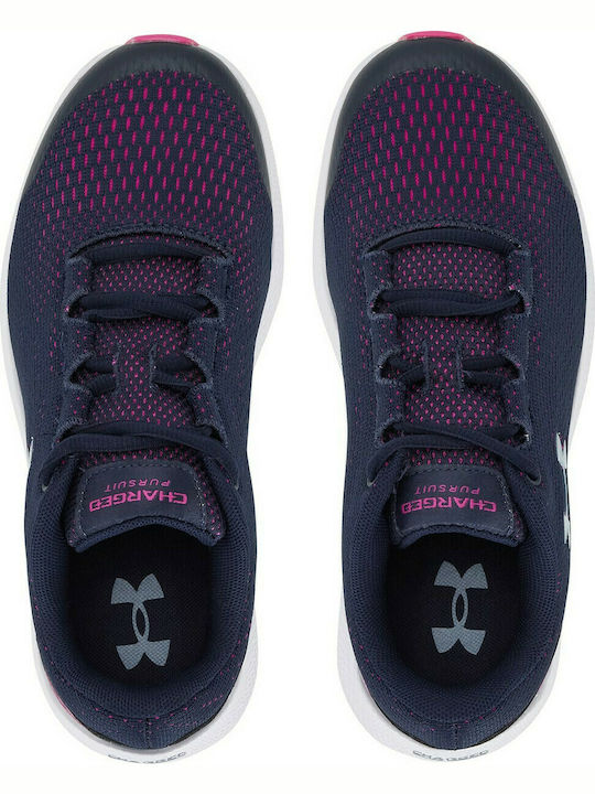 Under Armour Kids Sports Shoes Running Charged Pursuit 2 Navy Blue