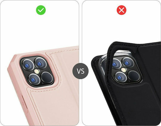 Dux Ducis Skin Pro Book Piele artificială Roz (iPhone 12 Pro Max)