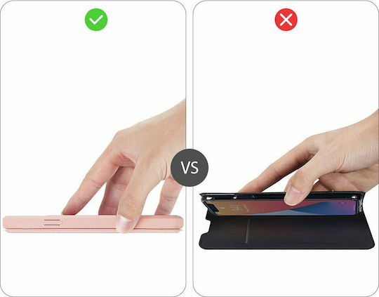 Dux Ducis Skin Pro Book Piele artificială Roz (iPhone 12 Pro Max)
