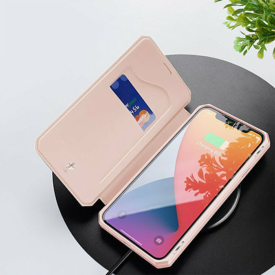 Dux Ducis Skin Pro Book Piele artificială Roz (iPhone 12 Pro Max)
