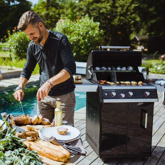 Outdoorchef Dualchef 325 G Grătar pe gaz cu 3 buc 12kW și Arzător Lateral