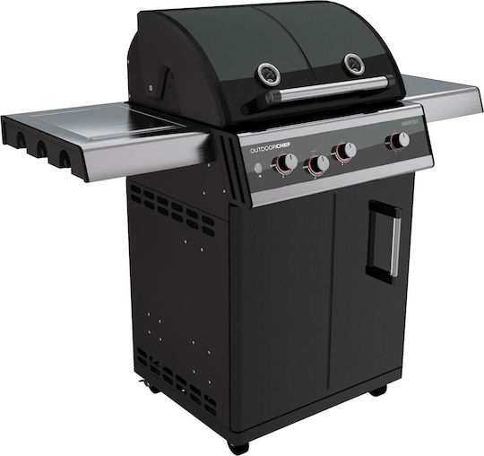 Outdoorchef Dualchef 325 G Grătar pe gaz cu 3 buc 12kW și Arzător Lateral