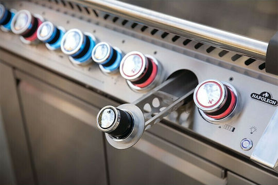 Napoleon Prestige Pro 665 Gas Grill with 5 pcs 31kW and Side Burner Infrared