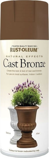 Rust-Oleum Σπρέι Βαφής Natural Effects με Ματ Εφέ Cast Bronze 400ml