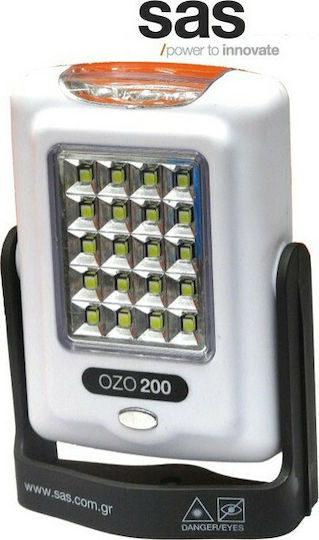 SAS Arbeitslampe Batterie LED IP20 Doppelte Funktion mit einer Helligkeit von bis zu 100lm Ozo 200
