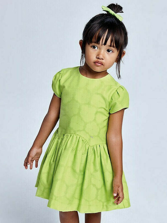 Mayoral Kids Dress Short Sleeve Green