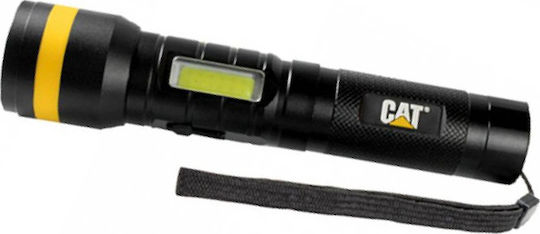 CAT Rechargeable Flashlight LED Dual Function with Maximum Brightness 1200lm Black