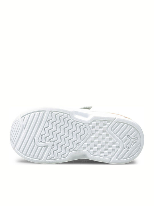 X-Ray Lite AC Kids Sports Shoes Running with Hoop & Loop Closure White