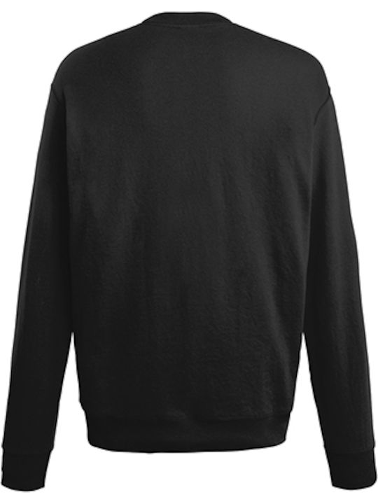 Fruit of the Loom Lightweight Set-In Men's Long Sleeve Promotional Sweatshirt Black