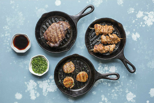 Lodge Grill made of Cast Iron 16.51cm